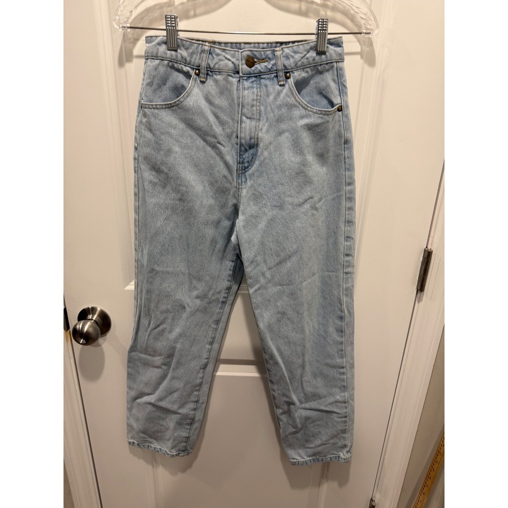 Afends Womens Jeans High Waisted Light Wash Blue Size 4